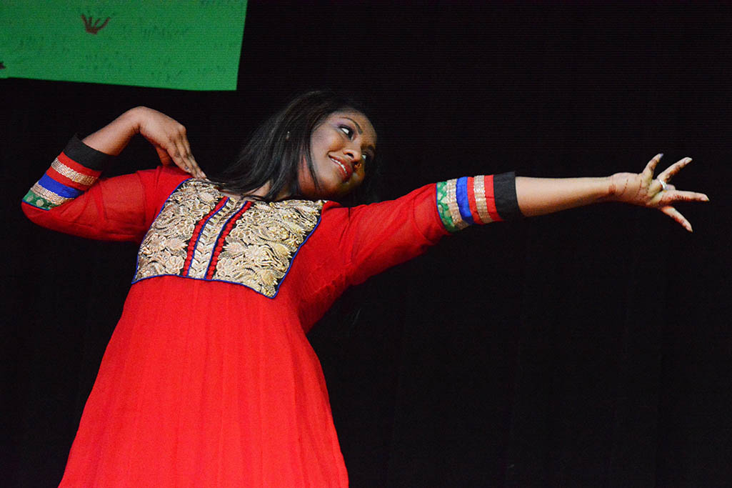 Student performing dance