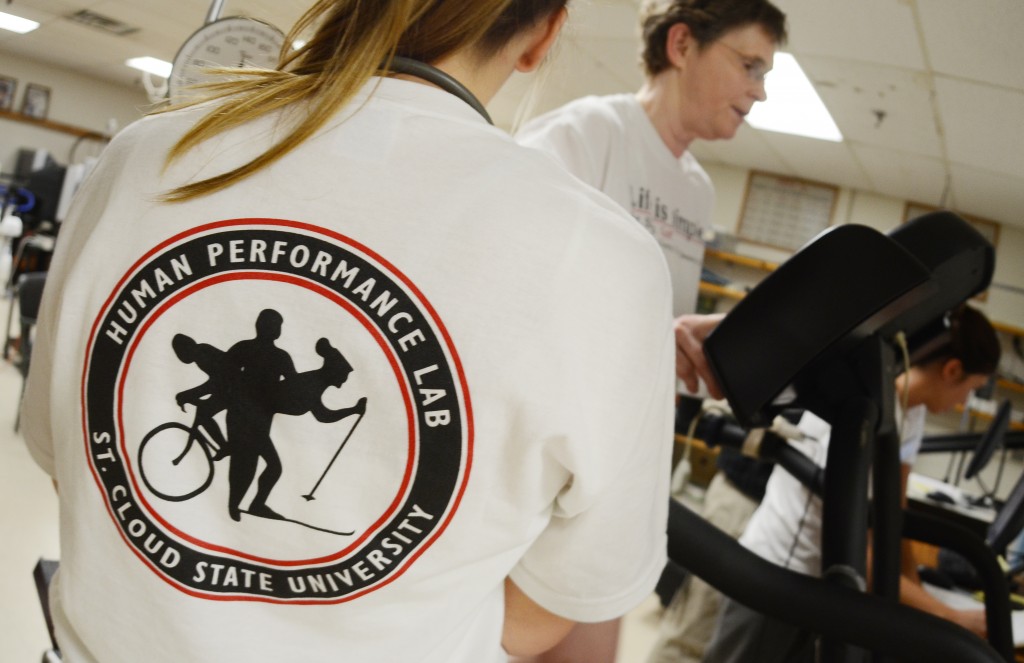The Human Performance lab has offered specialized testing for St. Cloud State athletes and community members for about 40 years. Photo by Adam Hammer '05