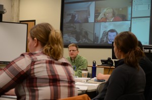 Archaeology students join class from the field