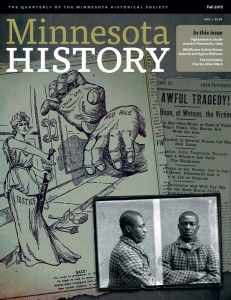 Cover of the Fall 2015 issue of "Minnesota History," a quartley publication of the Minnesota Historical Society
