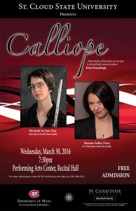 Calliope Duo performs music of flute, piano