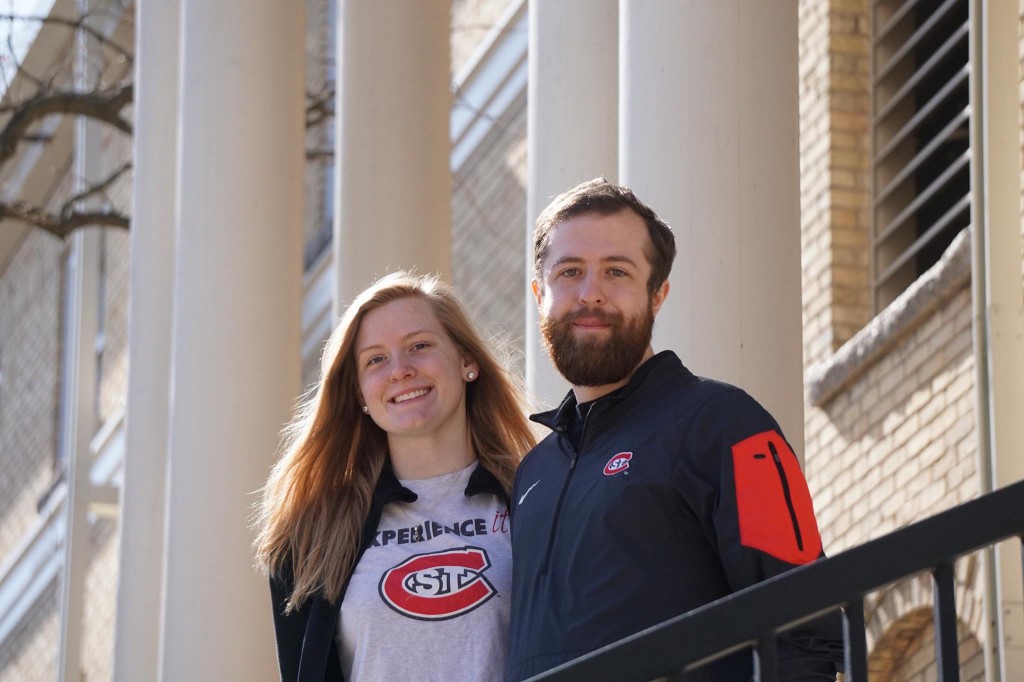 Mikaela Johnson, left, and Randall Olson, right, have been elected Student Government president and vice president for the fall 2016 school year. 
