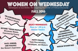 Women on Wednesday fall 2016 series starts Sept. 14