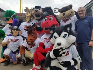 Blizzard joins friends at Twins game