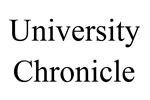 teaser image University Chronicle