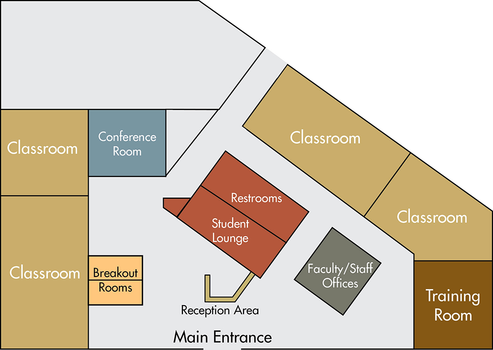 Layout of the Plymouth building