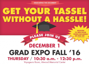 Fall graduates: Grad Expo is Dec. 1