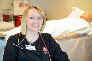 Nursing student balances swimming, school work 