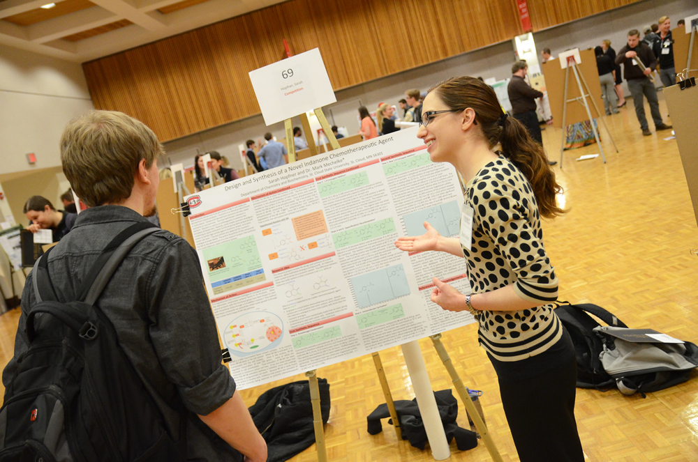 Sarah Hopfner presents at the 2015 Student Research Colloquium