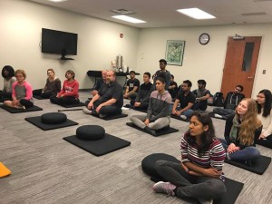 Students offered monthly meditation sessions