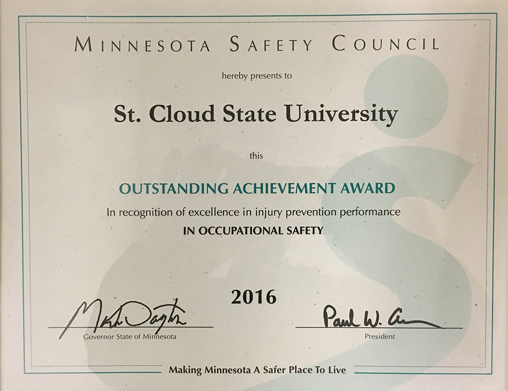 St. Cloud State earns Outstanding Achievement Award – St. Cloud