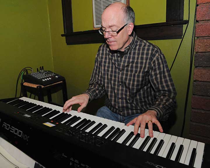 John Harlander, professor emeritus and jazz pianist