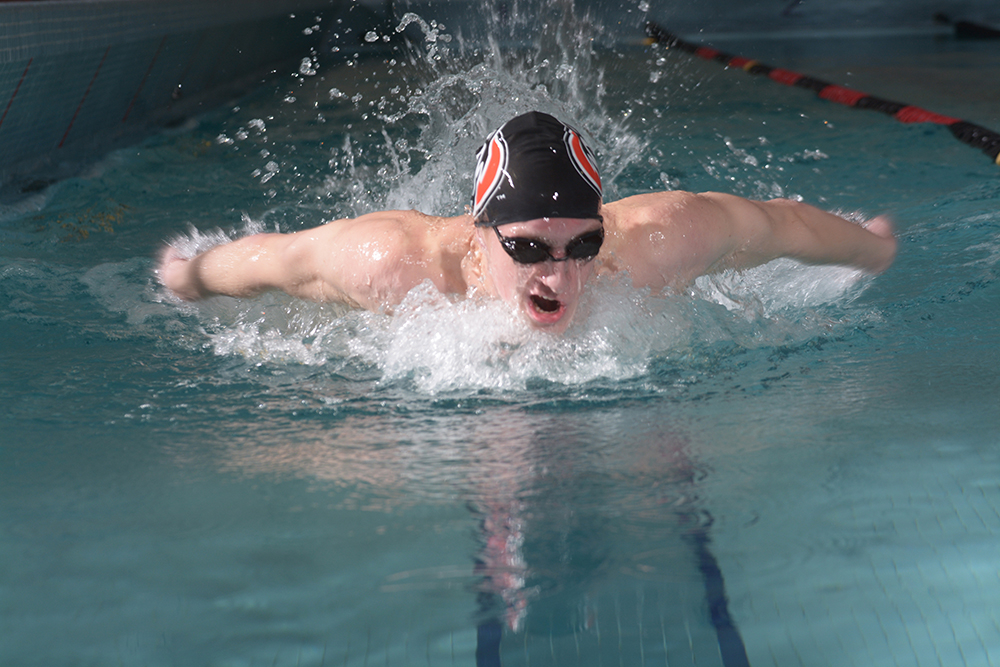 Alex Bryson swimming
