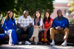 International students gather in the World Commons