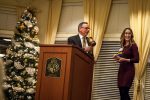 The departing 2017 MSCA President, Rick Plessner, hands down the gavel to incoming president Jesseka Doherty. Photo by Mid-America Real Estate – Minnesota