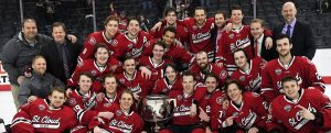 Men's hockey repeats as NCHC champion