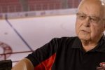 George Torrey in the Herb Brooks National Hockey Center