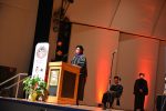 Dean Shonda Craft at the podium at New Student Convocation