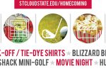 Graphic with on-campus Homecoming 2020 events
