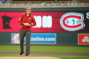 Huskies celebrate SCSU Day at Minnesota Twins game