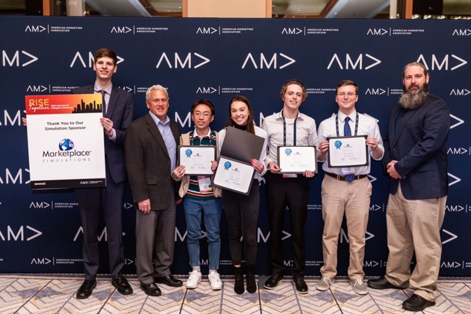 St. Cloud State students win 2022 Marketing Simulations Competition at the AMA conference