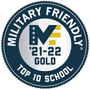 Military Friendly - Top 10 School - 2021-2022