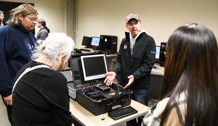 Leech Lake Tribal College students and staff visit SCSU