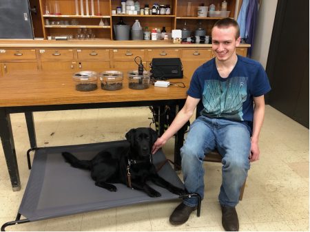 COSE’s guide-dog and handler duo – Jake and Raven