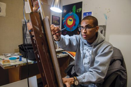 An Artist's View: Visual impairment doesn’t slow down success of SCSU artist
