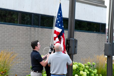 SCSU Student Veterans Organization leads annual Patriot Day Flag Raising