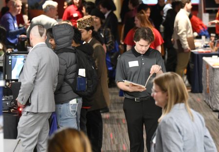SCSU students interact with Minnesota's largest employers during 2024 Diversity Job and Internship Fair