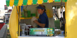 Person working lemonade stand.