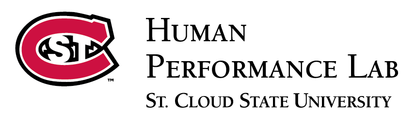 Human Performance Lab St. Cloud State University text with red St. C logo